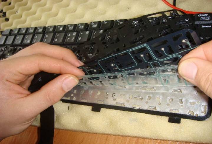 Неправильная разборка клавиатуры